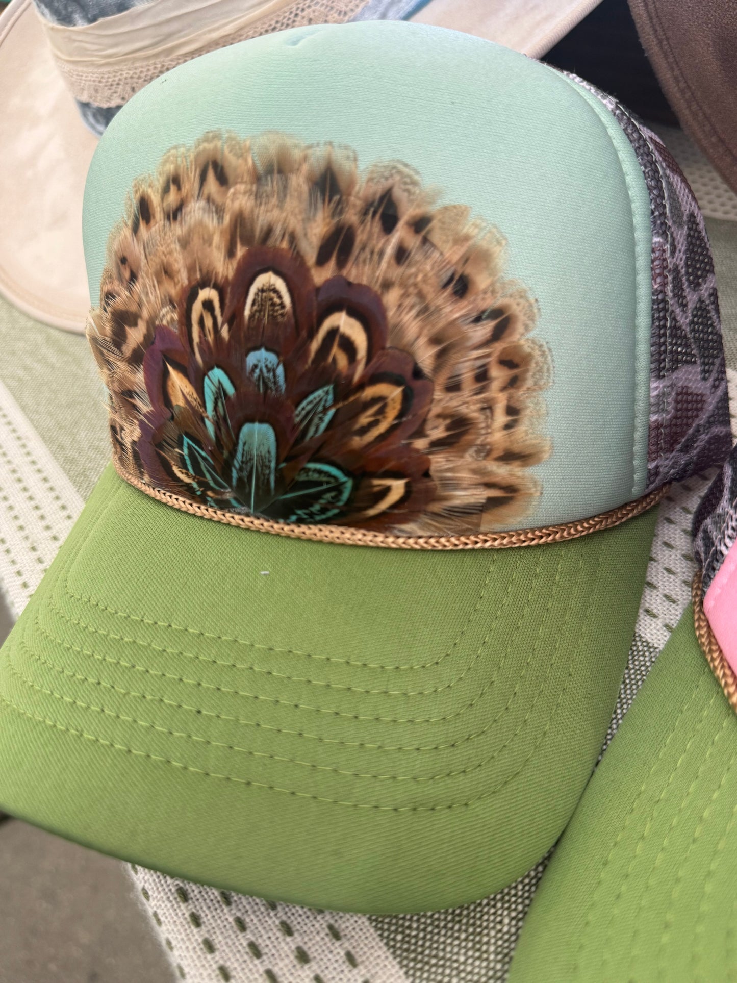 Wild Horse Feather Trucker