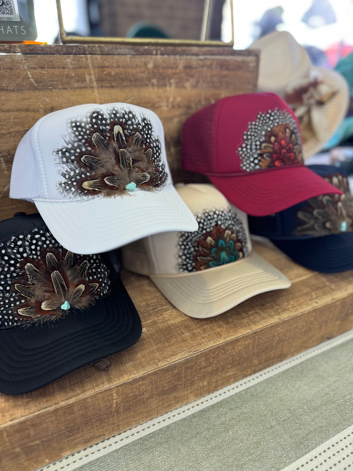 Wild Horse Feather Trucker