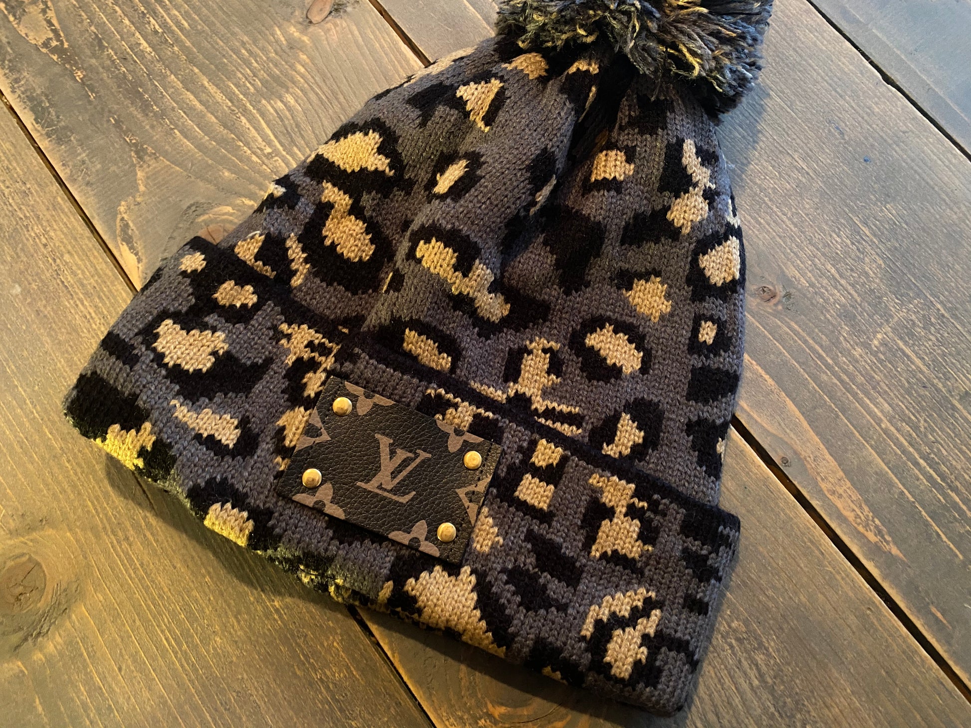 LV Patch Beanie  The Pretty Thistle Boutique